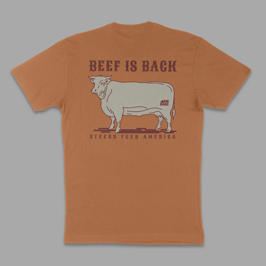 Steers Feed America Cotton Tee